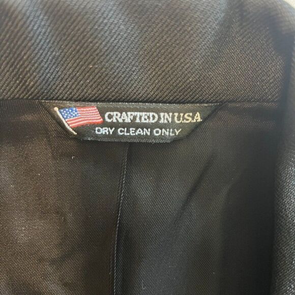 RICHARD CATE MENS VINTAGE SUIT JACKET - BLACK​ - Picture 2 of 12